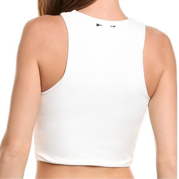 THE UPSIDE White Milena Keyhole Cutout Sleeveless Active Crop Tank Top Size 4 - Picture 12 of 12